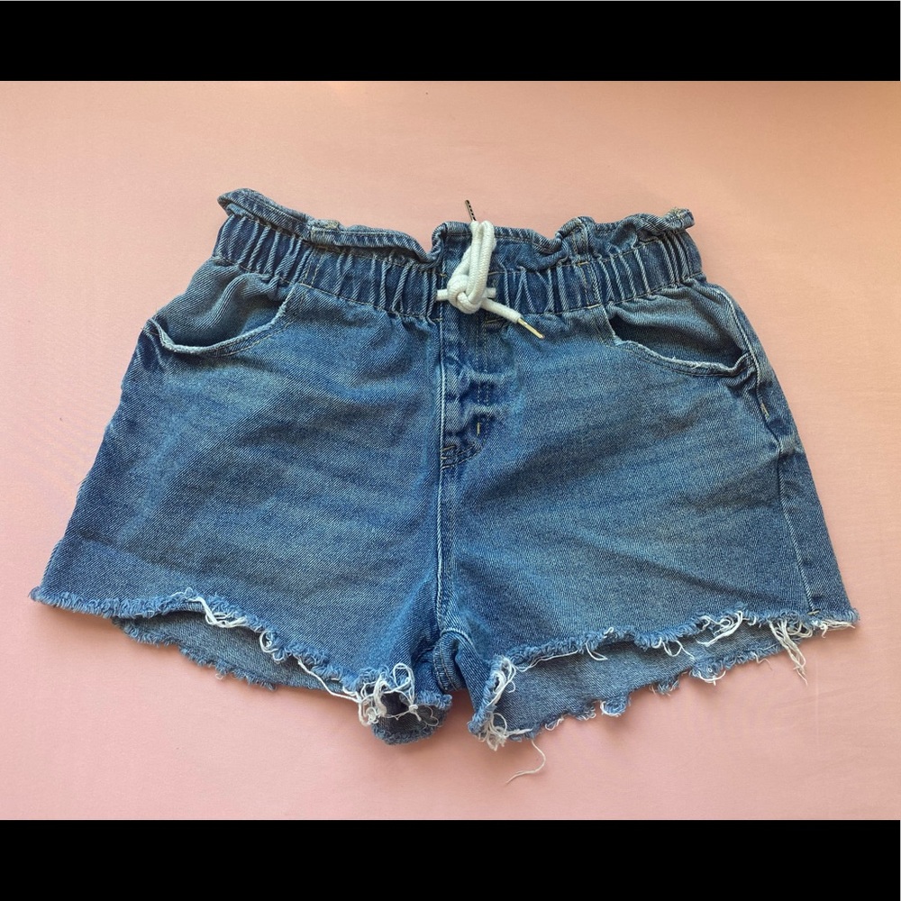 Wild Fable paper bag waist shorts size S